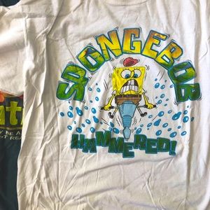 Vintage Spongebob Shirt- Jack hammering